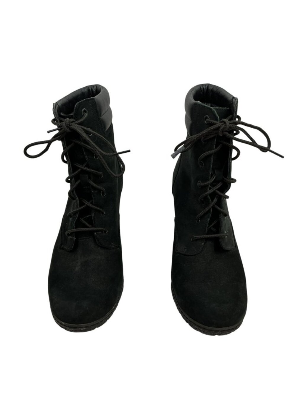 Timberland Tillston 6” Nubuck Block Heel Lace Boots Womens 8.5 Defender Repellen - Picture 5 of 16